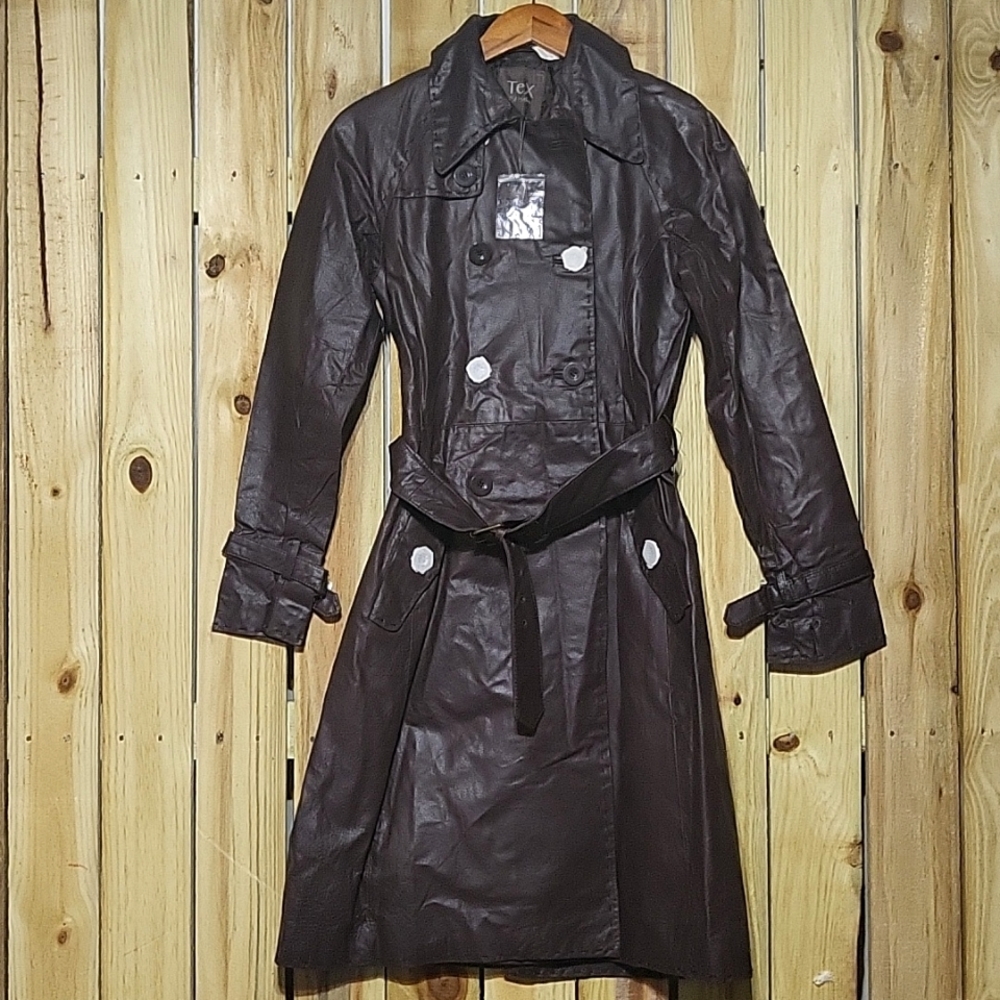 BCBGMaxAzria Dark Brown Trench Coat